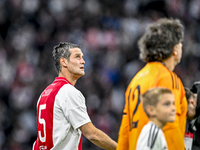 AFC Ajax Amsterdam legend player Cristian Chivu participates in the match between Ajax Legends and Real Madrid Legends at the Johan Cruijff...