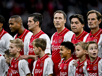 AFC Ajax Amsterdam legend players Ronald de Boer, Sonny Silooy, Michel Kreek, Cristian Chivu, and Patrick Kluivert participate in the match...