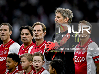 AFC Ajax Amsterdam legend player Frank de Boer, AFC Ajax Amsterdam legend goalkeeper Edwin van der Sar, AFC Ajax Amsterdam legend player Ron...