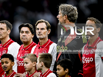 AFC Ajax Amsterdam legend Ronald de Boer participates in the match between Ajax Legends and Real Madrid Legends at the Johan Cruijff ArenA f...