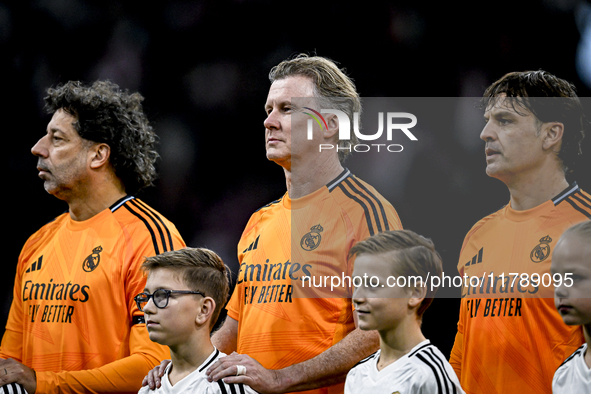 Real Madrid CF legend Steve McManaman participates in the match between Ajax Legends and Real Madrid Legends at the Johan Cruijff ArenA for...