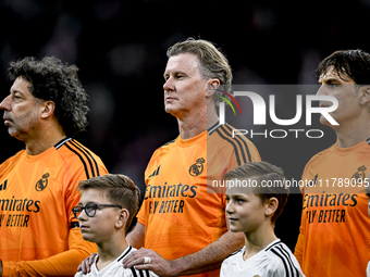 Real Madrid CF legend Steve McManaman participates in the match between Ajax Legends and Real Madrid Legends at the Johan Cruijff ArenA for...