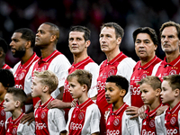 AFC Ajax Amsterdam legend players Cristian Chivu, Patrick Kluivert, Michel Kreek, and Sonny Silooy participate in the match between Ajax Leg...