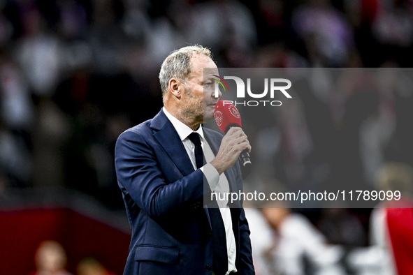 AFC Ajax Amsterdam legend and assistant trainer Danny Blind participates during the match between Ajax Legends and Real Madrid Legends at th...