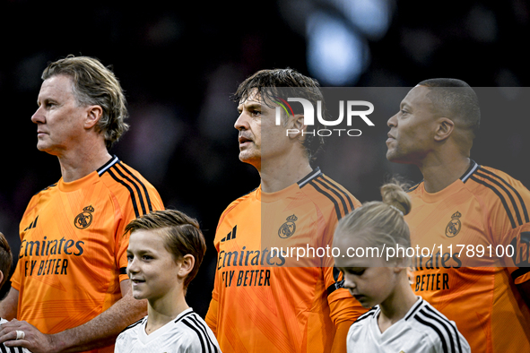 Real Madrid CF legend Fernando Morientes participates in the match between Ajax Legends and Real Madrid Legends at the Johan Cruijff ArenA f...