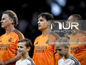 Real Madrid CF legend Fernando Morientes participates in the match between Ajax Legends and Real Madrid Legends at the Johan Cruijff ArenA f...