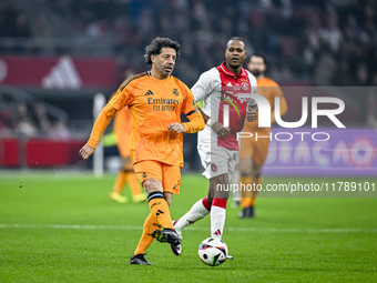 Real Madrid CF legend Ivan Campo participates in the match between Ajax Legends and Real Madrid Legends at the Johan Cruijff ArenA for the D...