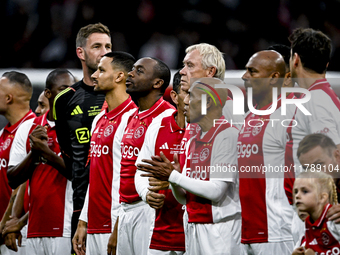 AFC Ajax Amsterdam legend goalkeeper Maarten Stekelenburg, AFC Ajax Amsterdam legend player Ricardo van Rhijn, AFC Ajax Amsterdam legend pla...