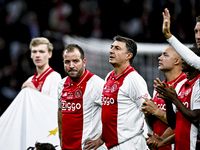 AFC Ajax Amsterdam legend players Shota Arveladze and Rafael van der Vaart participate in the match between Ajax Legends and Real Madrid Leg...