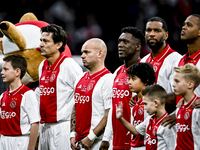 AFC Ajax Amsterdam legend players Ryan Babel, Clarence Seedorf, Wesley Sneijder, and Jari Litmanen participate in the match between Ajax Leg...