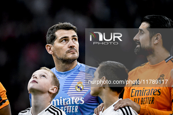 Real Madrid CF legend goalkeeper Iker Casillas participates in the match between Ajax Legends and Real Madrid Legends at the Johan Cruijff A...