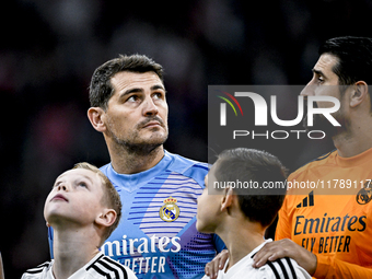 Real Madrid CF legend goalkeeper Iker Casillas participates in the match between Ajax Legends and Real Madrid Legends at the Johan Cruijff A...