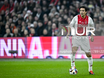 AFC Ajax Amsterdam legend Jari Litmanen plays during the match between Ajax Legends and Real Madrid Legends at the Johan Cruijff ArenA for t...