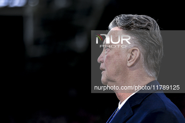 AFC Ajax Amsterdam legend trainer Louis van Gaal participates in the match between Ajax Legends and Real Madrid Legends at the Johan Cruijff...