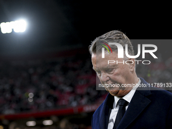 AFC Ajax Amsterdam legend trainer Louis van Gaal participates in the match between Ajax Legends and Real Madrid Legends at the Johan Cruijff...