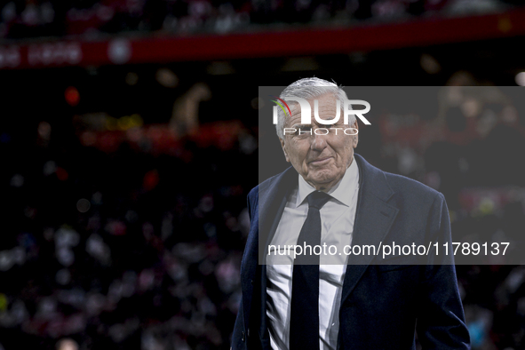 AFC Ajax Amsterdam legend and assistant trainer Sjaak Swart participates during the match between Ajax Legends and Real Madrid Legends at th...