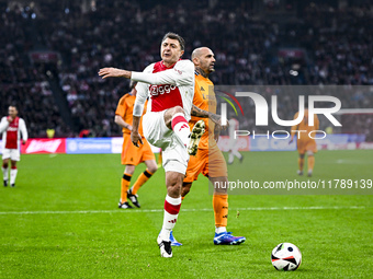 AFC Ajax Amsterdam legend Shota Arveladze participates in the match between Ajax Legends and Real Madrid Legends at the Johan Cruijff ArenA...