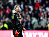 AFC Ajax Amsterdam legend goalkeeper Edwin van der Sar participates in the match between Ajax Legends and Real Madrid Legends at the Johan C...