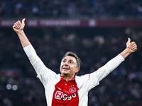 AFC Ajax Amsterdam legend Shota Arveladze participates in the match between Ajax Legends and Real Madrid Legends at the Johan Cruijff ArenA...