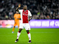 AFC Ajax Amsterdam legend Kiki Musampa participates in the match between Ajax Legends and Real Madrid Legends at the Johan Cruijff ArenA for...