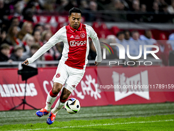 AFC Ajax Amsterdam legend Urby Emanuelson participates in the match between Ajax Legends and Real Madrid Legends at the Johan Cruijff ArenA...