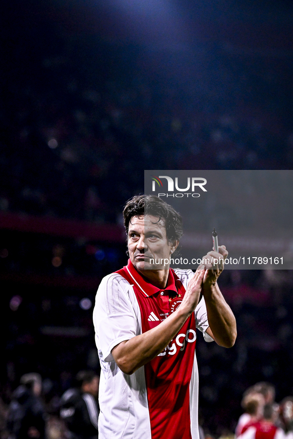 AFC Ajax Amsterdam legend Jari Litmanen plays during the match between Ajax Legends and Real Madrid Legends at the Johan Cruijff ArenA for t...