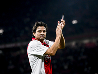 AFC Ajax Amsterdam legend Jari Litmanen plays during the match between Ajax Legends and Real Madrid Legends at the Johan Cruijff ArenA for t...