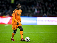 Real Madrid CF legend Clarence Seedorf participates in the match between Ajax Legends and Real Madrid Legends at the Johan Cruijff ArenA for...