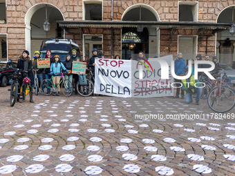 A protest against the reform of the Highway Code takes place in Torino, Italy, on November 18, 2024. The mobilization, which begins on the W...