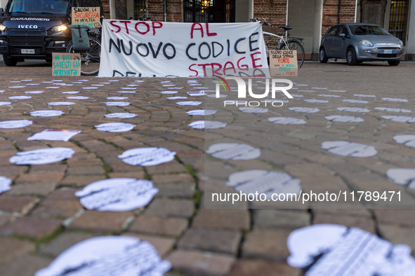 A protest against the reform of the Highway Code takes place in Torino, Italy, on November 18, 2024. The mobilization, which begins on the W...