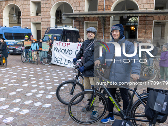 A protest against the reform of the Highway Code takes place in Torino, Italy, on November 18, 2024. The mobilization, which begins on the W...