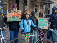 A protest against the reform of the Highway Code takes place in Torino, Italy, on November 18, 2024. The mobilization, which begins on the W...