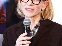 Cate Blanchett at opening of the 'Manifesto' exhibition during Camerimage Festival in Torun, Poland on November 17, 2024. (