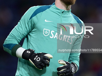 Jose Sa of Portugal looks on during the warm-up prior to the UEFA Nations League 2024/25 League A Group A1 match between Portugal and Poland...