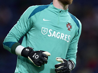 Jose Sa of Portugal looks on during the warm-up prior to the UEFA Nations League 2024/25 League A Group A1 match between Portugal and Poland...