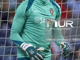 Rui Silva of Portugal warms up before the UEFA Nations League 2024/25 League A Group A1 match between Portugal and Poland at Estadio Do Drag...