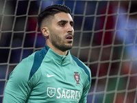 Rui Silva of Portugal looks on during the warm-up prior to the UEFA Nations League 2024/25 League A Group A1 match between Portugal and Pola...