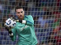 Jose Sa of Portugal warms up before the UEFA Nations League 2024/25 League A Group A1 match between Portugal and Poland at Estadio Do Dragao...