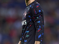 Francisco Trincao of Portugal looks on during the warm-up prior to the UEFA Nations League 2024/25 League A Group A1 match between Portugal...