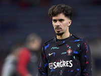 Vitor Ferreira 'Vitinha' of Portugal looks on during the warm-up prior to the UEFA Nations League 2024/25 League A Group A1 match between Po...