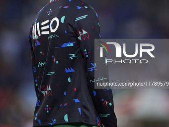 Joao Felix of Portugal looks on during the warm-up prior to the UEFA Nations League 2024/25 League A Group A1 match between Portugal and Pol...