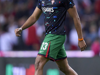 Renato Veiga of Portugal warms up before the UEFA Nations League 2024/25 League A Group A1 match between Portugal and Poland at Estadio Do D...