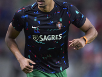 Renato Veiga of Portugal warms up before the UEFA Nations League 2024/25 League A Group A1 match between Portugal and Poland at Estadio Do D...