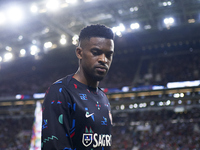 Nelson Semedo of Portugal looks on before the UEFA Nations League 2024/25 League A Group A1 match between Portugal and Poland at Estadio Do...