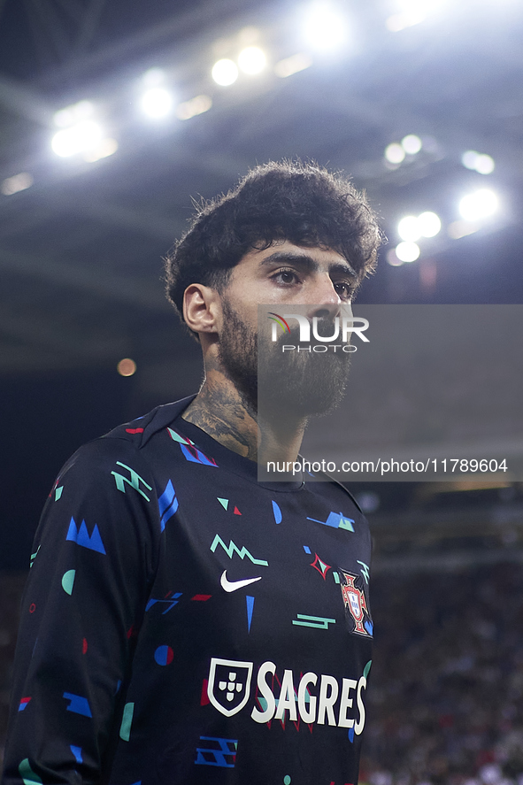 Samuel Costa of Portugal looks on before the UEFA Nations League 2024/25 League A Group A1 match between Portugal and Poland at Estadio Do D...