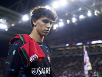 Joao Felix of Portugal looks on before the UEFA Nations League 2024/25 League A Group A1 match between Portugal and Poland at Estadio Do Dra...