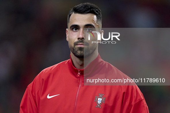 Diogo Costa of Portugal looks on before the UEFA Nations League 2024/25 League A Group A1 match between Portugal and Poland at Estadio Do Dr...