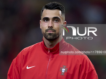 Diogo Costa of Portugal looks on before the UEFA Nations League 2024/25 League A Group A1 match between Portugal and Poland at Estadio Do Dr...