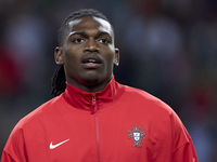 Rafael Leao of Portugal looks on before the UEFA Nations League 2024/25 League A Group A1 match between Portugal and Poland at Estadio Do Dr...