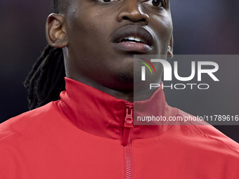 Rafael Leao of Portugal looks on before the UEFA Nations League 2024/25 League A Group A1 match between Portugal and Poland at Estadio Do Dr...